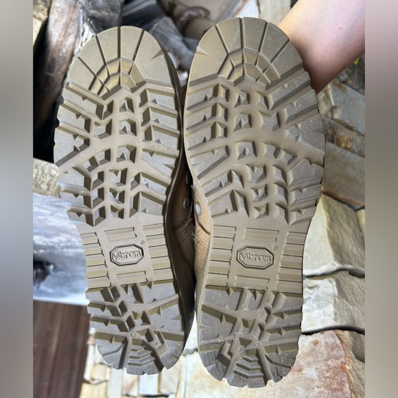 Vibram Tan Lace-Up Combat Boots Coyote Hot weather Army boots.Sz-4W. R - Picture 11 of 12